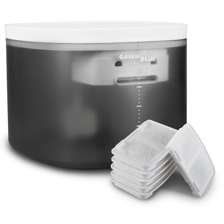 Automatisk vanddispenser / vanddrikke til dyr GreenBlue, 3L, USB 5V1A, GB392 + 6 ekstra filtre GB394