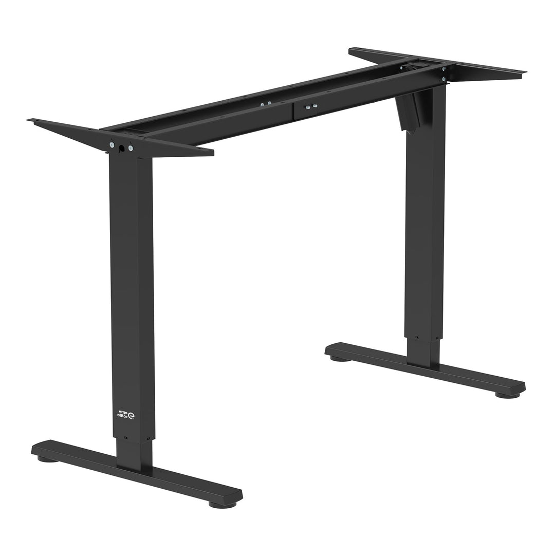 Elektrisk skrivebord med højdejustering Ergo Office, maks. højde 1160 mm, maks. 80 kg, uden bordplade til stående og siddende arbejde, sort, ER-400 B