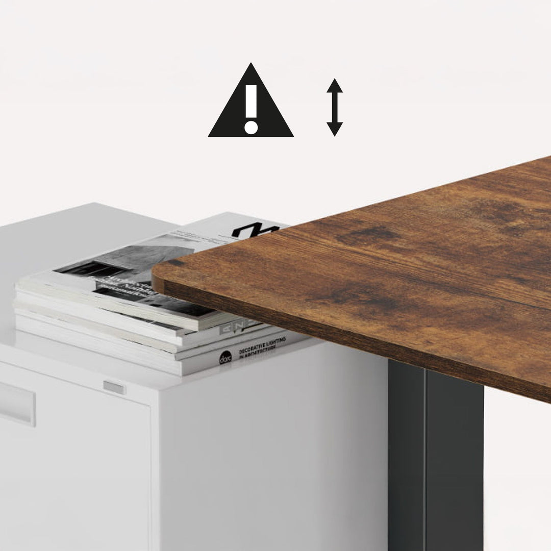 Elektrisk skrivebord med højdejustering Ergo Office, maks. højde 1160 mm, maks. 80 kg, uden bordplade til stående og siddende arbejde, sort, ER-400 B