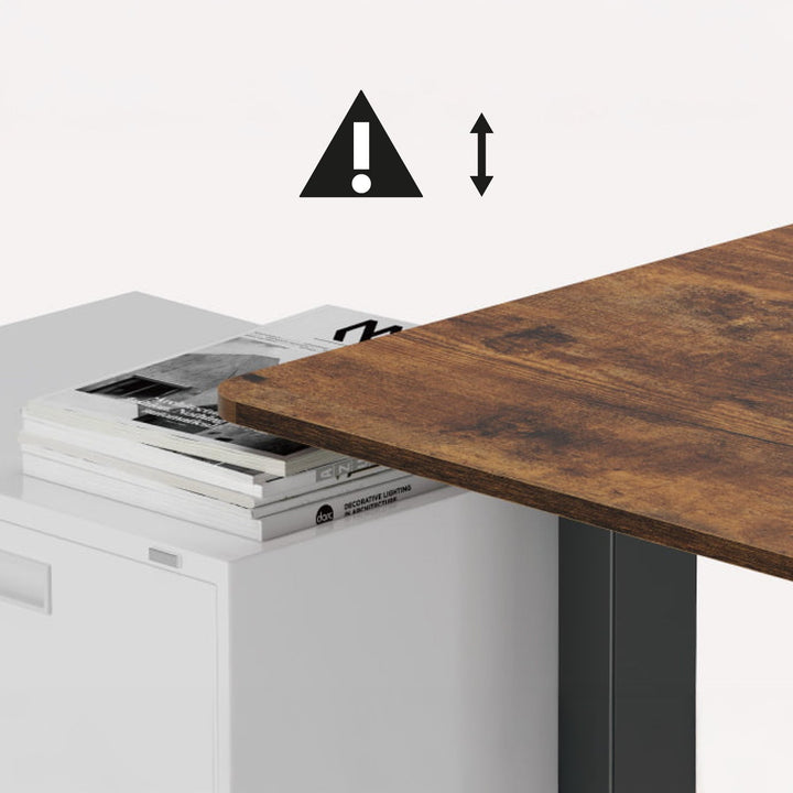 Elektrisk skrivebord med højdejustering Ergo Office, maks. højde 1160 mm, maks. 80 kg, uden bordplade til stående og siddende arbejde, sort, ER-400 B