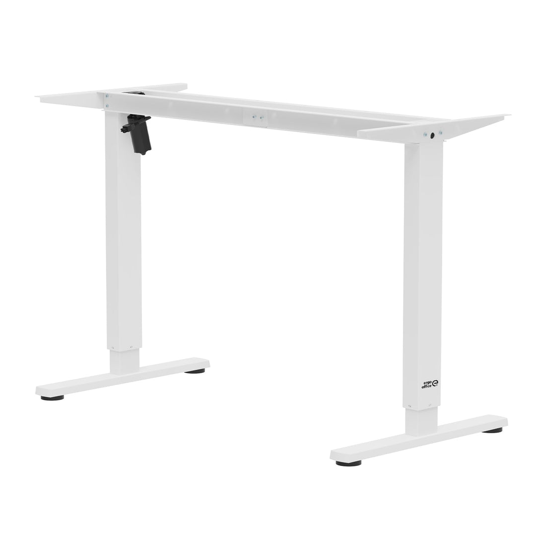 Elektrisk skrivebord med højdejustering Ergo Office, maks. højde 1160 mm, maks. 80 kg, uden bordplade til stående/siddende arbejde, hvid, ER-400 W