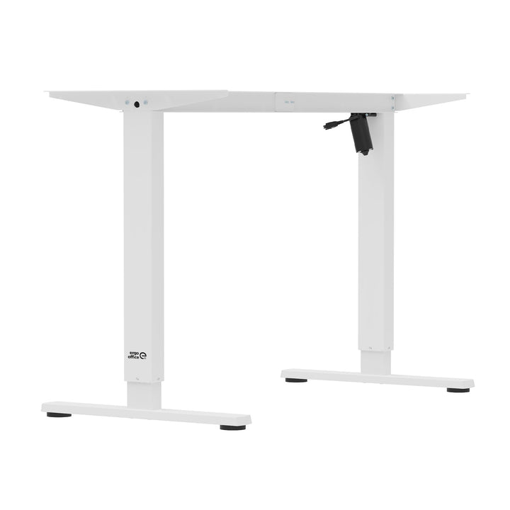 Elektrisk skrivebord med højdejustering Ergo Office, maks. højde 1160 mm, maks. 80 kg, uden bordplade til stående/siddende arbejde, hvid, ER-400 W