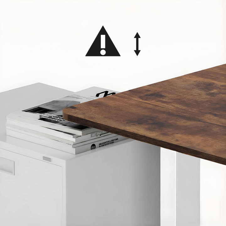 Elektrisk skrivebord med højdejustering Ergo Office, maks. højde 1160 mm, maks. 80 kg, uden bordplade til stående/siddende arbejde, hvid, ER-400 W