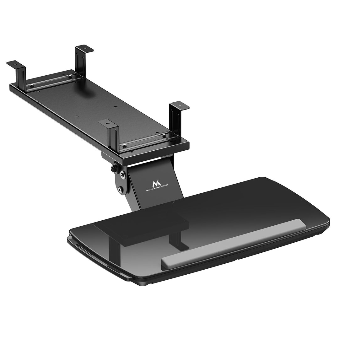 Maclean tastaturholder til undersiden af skrivebordet, justerbar, maks. 5 kg, sort, MC-156 B
