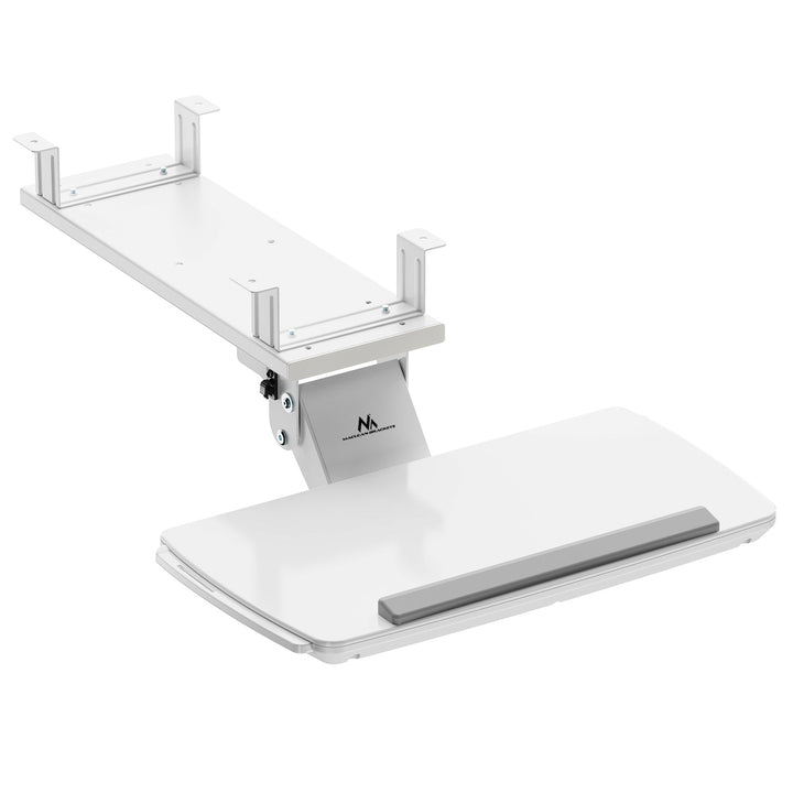 Maclean underbordstativ til tastatur, justerbart, maks. 5 kg, hvidt, MC-156 W