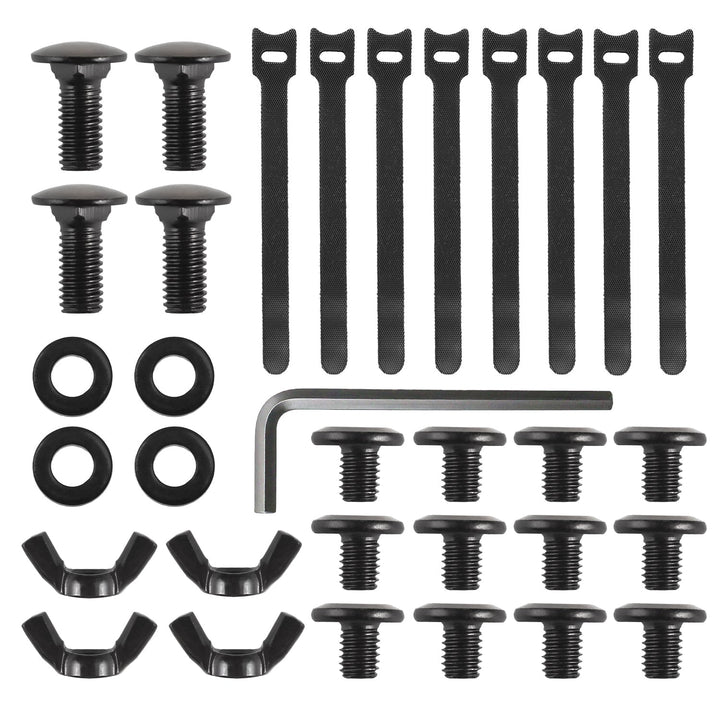 Maclean kabelholder til undersiden af skrivebordet, maks. belastning 5 kg, maks. 728 mm, 2 niveauer, sort, MC-102 B