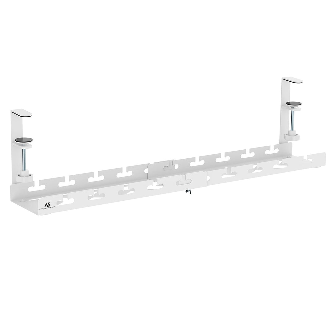 Maclean kabelholder til skrivebordet, maks. belastning 5 kg, maks. 728 mm, hvid, MC-103 W