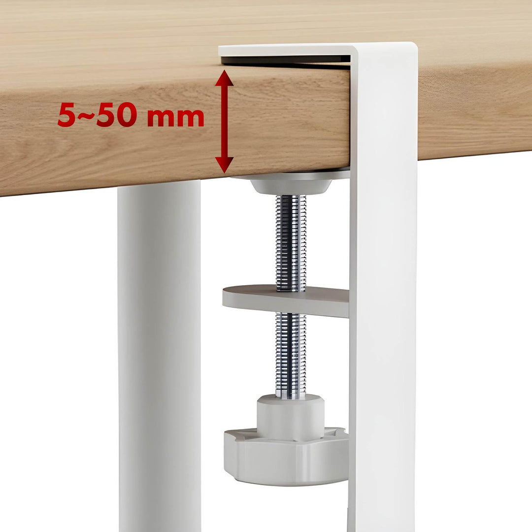 Maclean kabelholder til skrivebordet, maks. belastning 5 kg, maks. 728 mm, hvid, MC-103 W