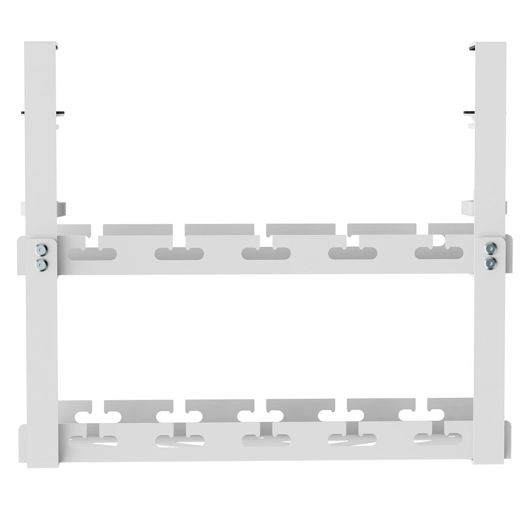Maclean kabelholder til skrivebordet, maks. belastning 5 kg, 2 niveauer, hvid, MC-104 W