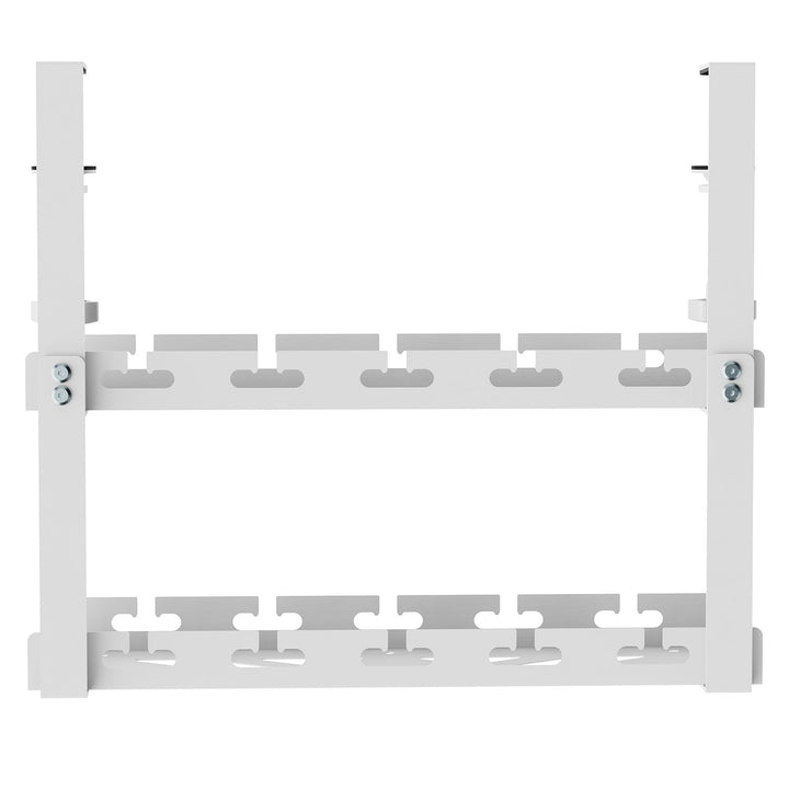 Maclean kabelholder til skrivebordet, maks. belastning 5 kg, 2 niveauer, hvid, MC-104 W