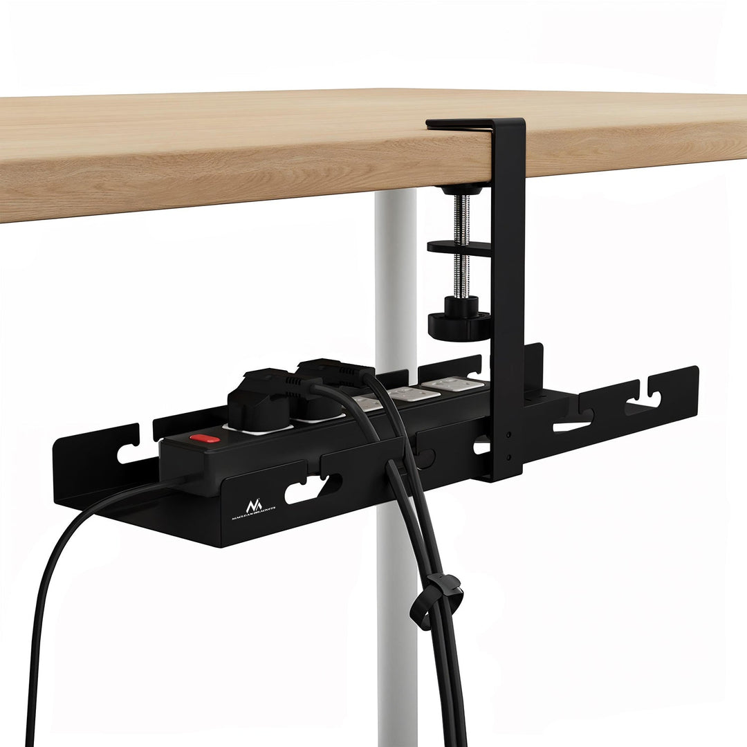 Maclean kabelholder til skrivebordet, maks. belastning 5 kg, sort, MC-105 B