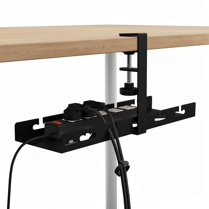 Maclean kabelholder til skrivebordet, maks. belastning 5 kg, sort, MC-105 B