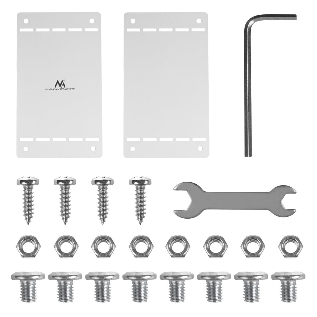 Kompakt kabelholder til skrivebordet fra Maclean, maks. belastning 5 kg, hvid, MC-107 W