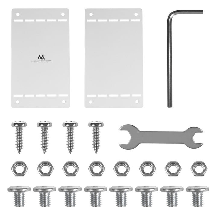 Kompakt kabelholder til skrivebordet fra Maclean, maks. belastning 5 kg, hvid, MC-107 W
