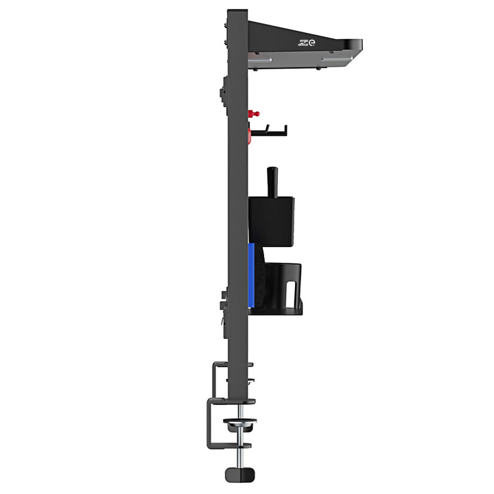 Skrivebordsafskærmning / organizer Ergo Office, maks. belastning 10 kg, hvid tavle, bredde 1116 mm, sort, ER-301 B