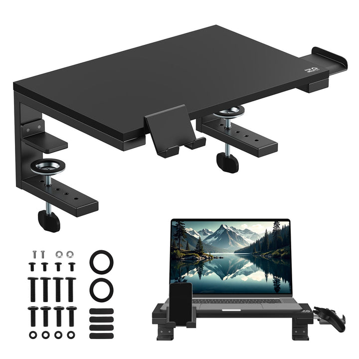 Ergo Office laptop-/skærmholder, maks. belastning 20 kg, til skærme på 13-32", sort, ER-303 B