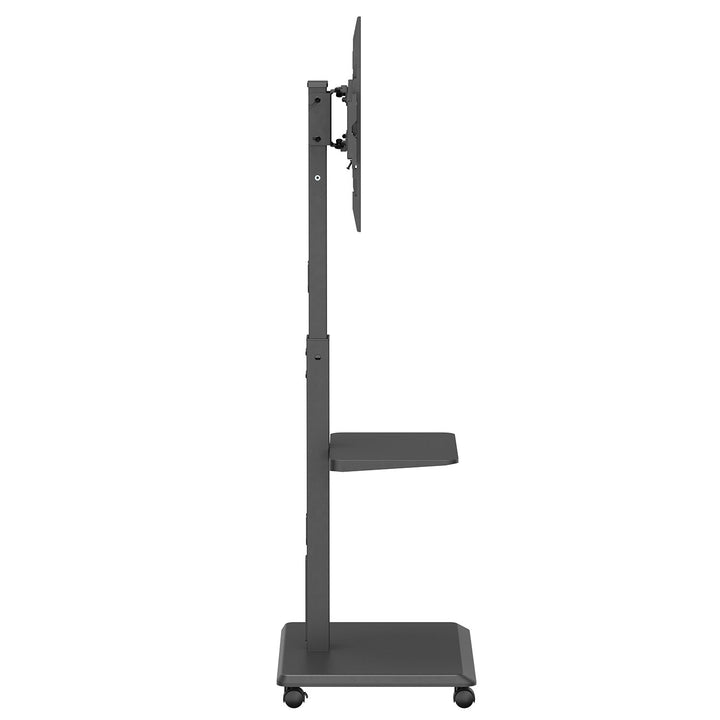 Stativ/vogn til tv Ergo-Office, maks. belastning 50 kg/5 kg hylde, maks. VESA 600x400, indbygget strømskinne, sort, ER-304 B