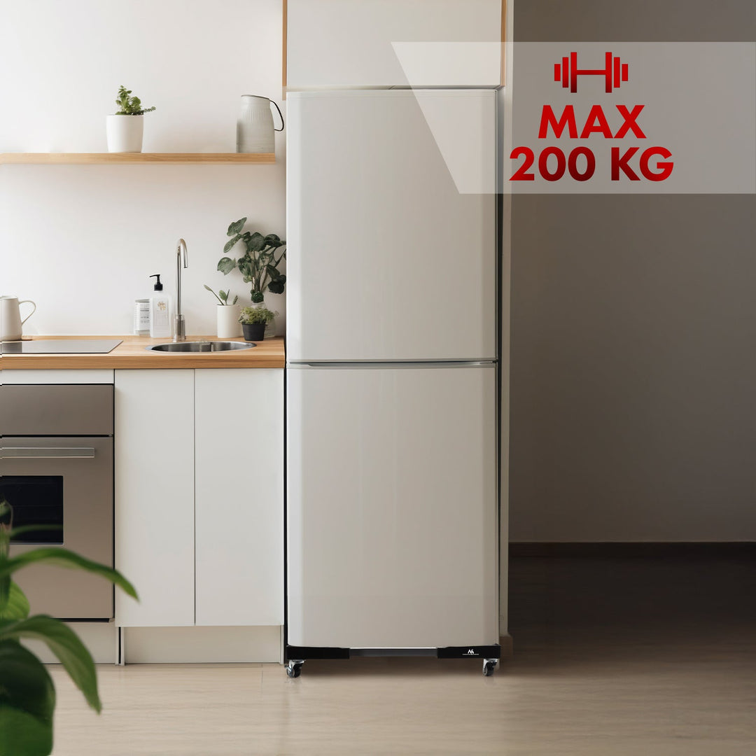 Maclean bevægelig vaskemaskineunderstel, hjulbremse, bredde 700-900 mm, universal, op til 200 kg, MC-119 B