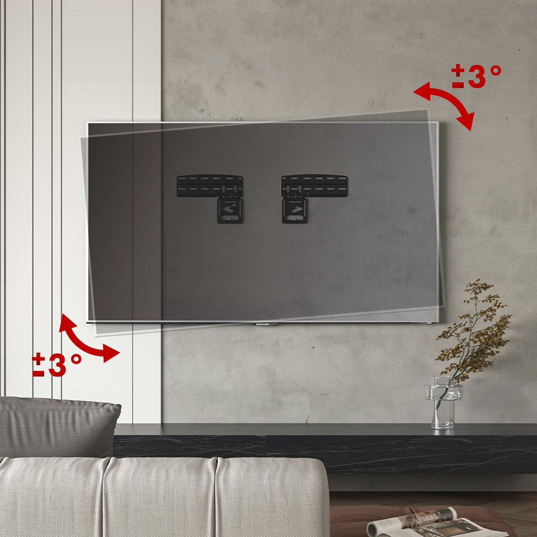 Maclean TV-beslag, kompatibelt med Samsung QLED-tv, 43"-85", maks. 60 kg, MC-806 N