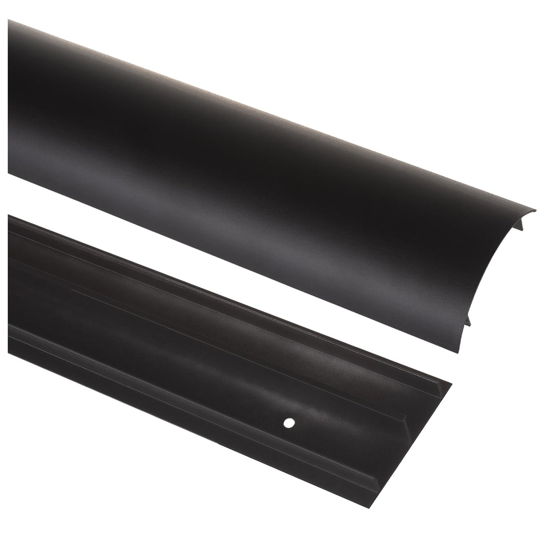 Aluminiumsdækliste til kabler Maclean, 62x20x750 mm, sort, MC-814 B