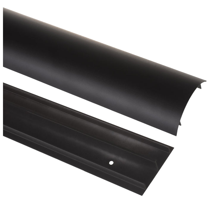 Aluminiumsdækliste til kabler Maclean, 62x20x750 mm, sort, MC-814 B
