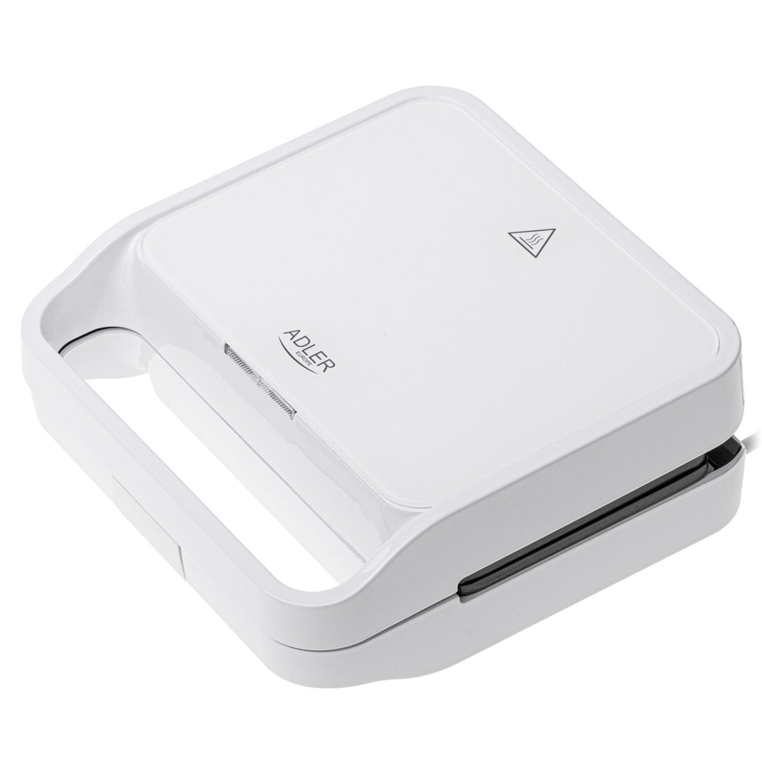 Adler sandwichmaker, kontaktgrill, 1100 W, hvid, AD 3070
