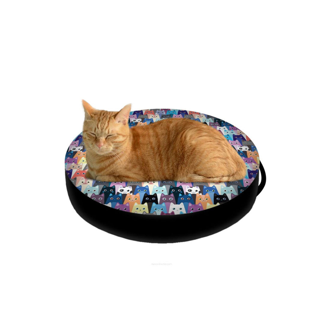 Bertoni kattekurv, indlæg med granulat, diameter 50 cm, mønster meow, EE130