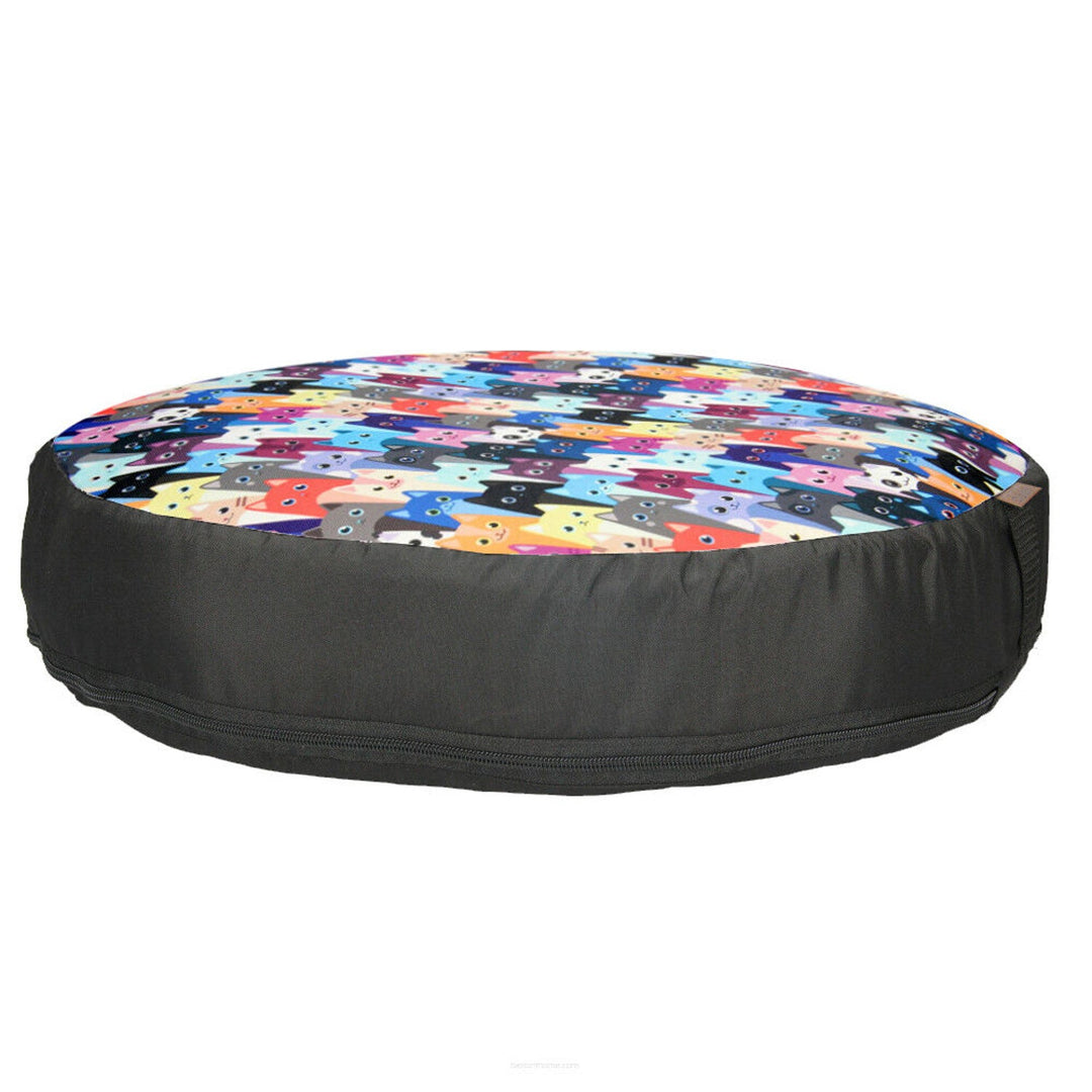 Bertoni kattekurv, indlæg med granulat, diameter 50 cm, mønster meow, EE130