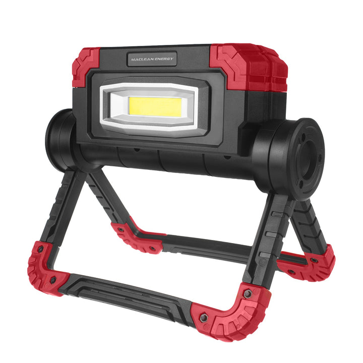Maclean LED COB arbejdslampe, 300 lm, 3 lysindstillinger, strømforsyning 4xAA, farvetemperatur 6500K, MCE439 2 stk.