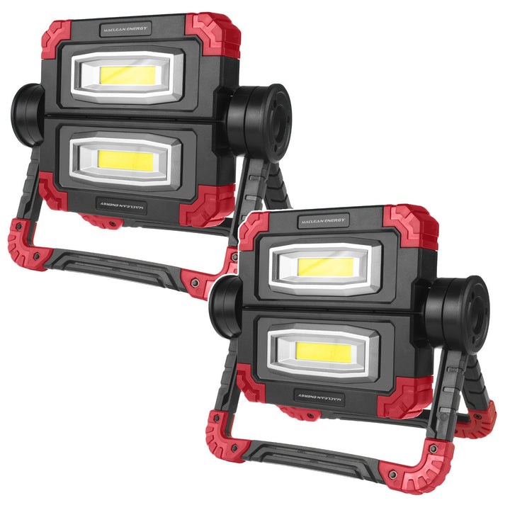 Maclean LED COB arbejdslampe, 300 lm, 3 lysindstillinger, strømforsyning 4xAA, farvetemperatur 6500K, MCE439 2 stk.