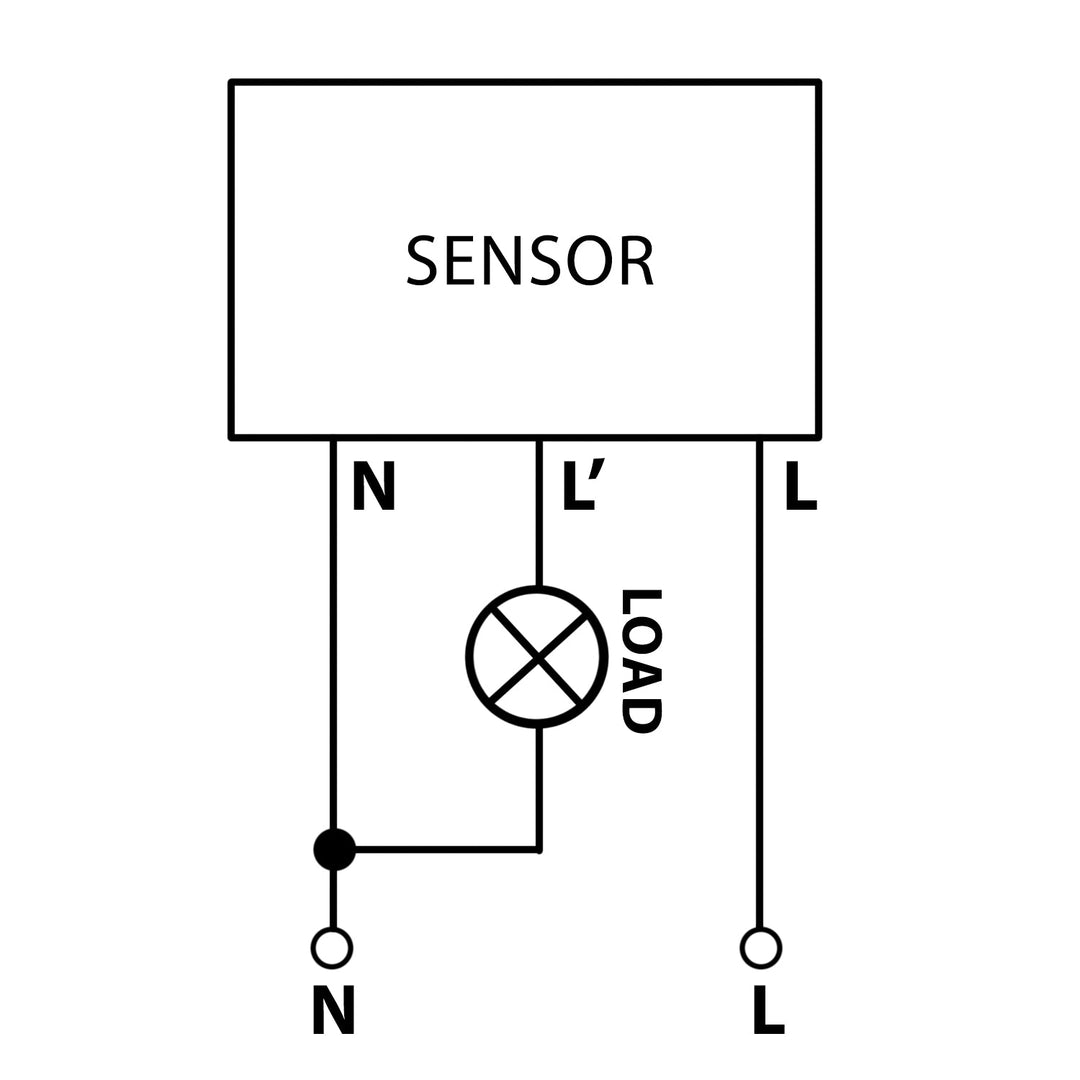 Maclean kortrækkende PIR-sensor, rækkevidde 5-6 cm, til indbygning i dåse, maks. belastning 1200 W, MCE313 B, 4 stk.