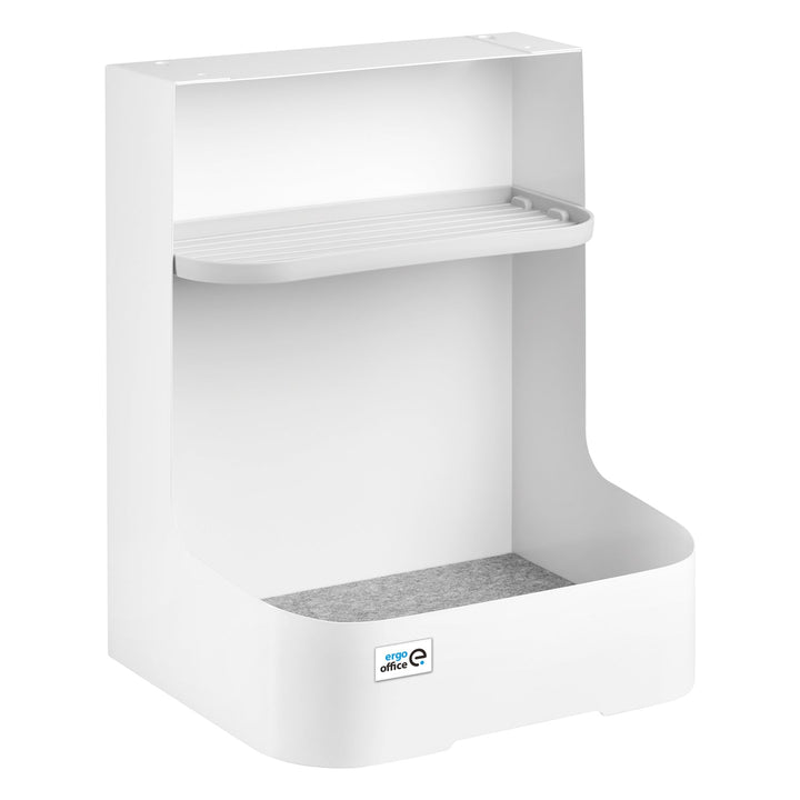 Ergo Office skrivebordsorganizer med skuffe, hvid, maks. 10 kg, ER-440 + Underbordsorganizer til tilbehør ER-442