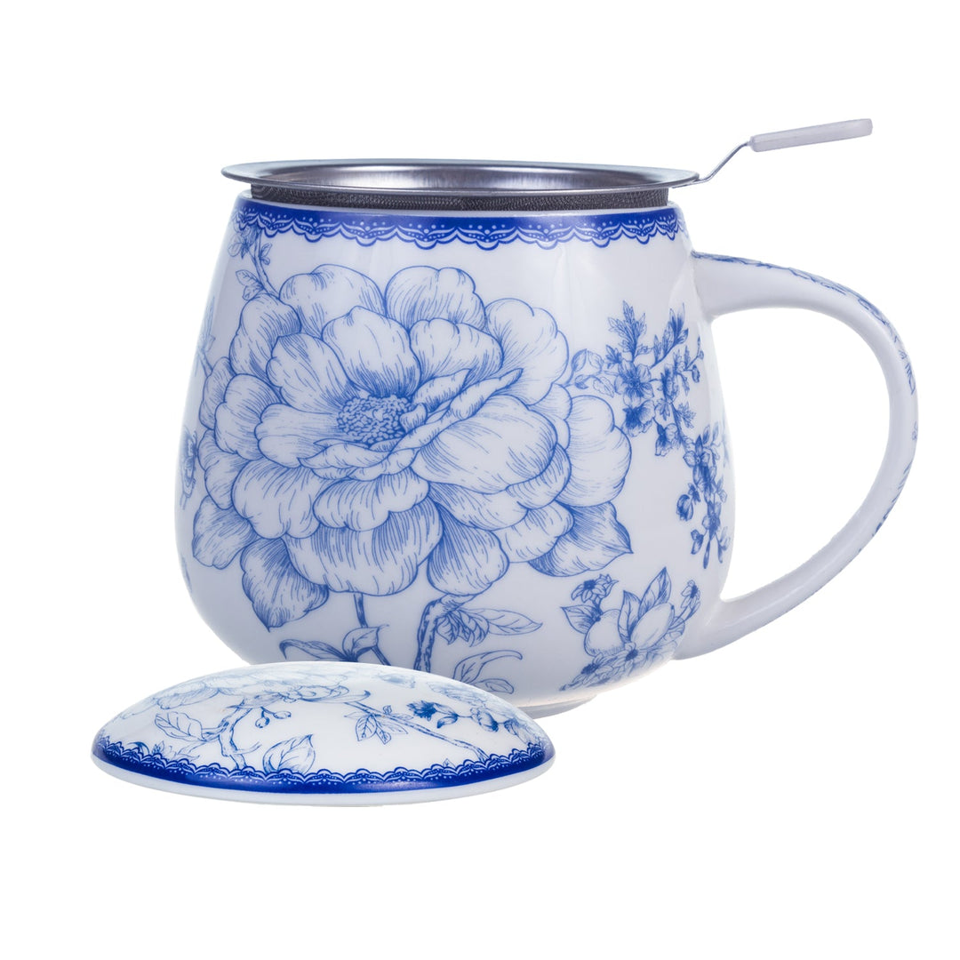 Elegant porcelænskrus med brygger inspireret af kunst