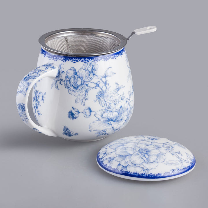 Elegant porcelænskrus med brygger inspireret af kunst