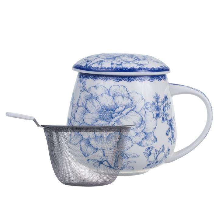 Elegant porcelænskrus med brygger inspireret af kunst