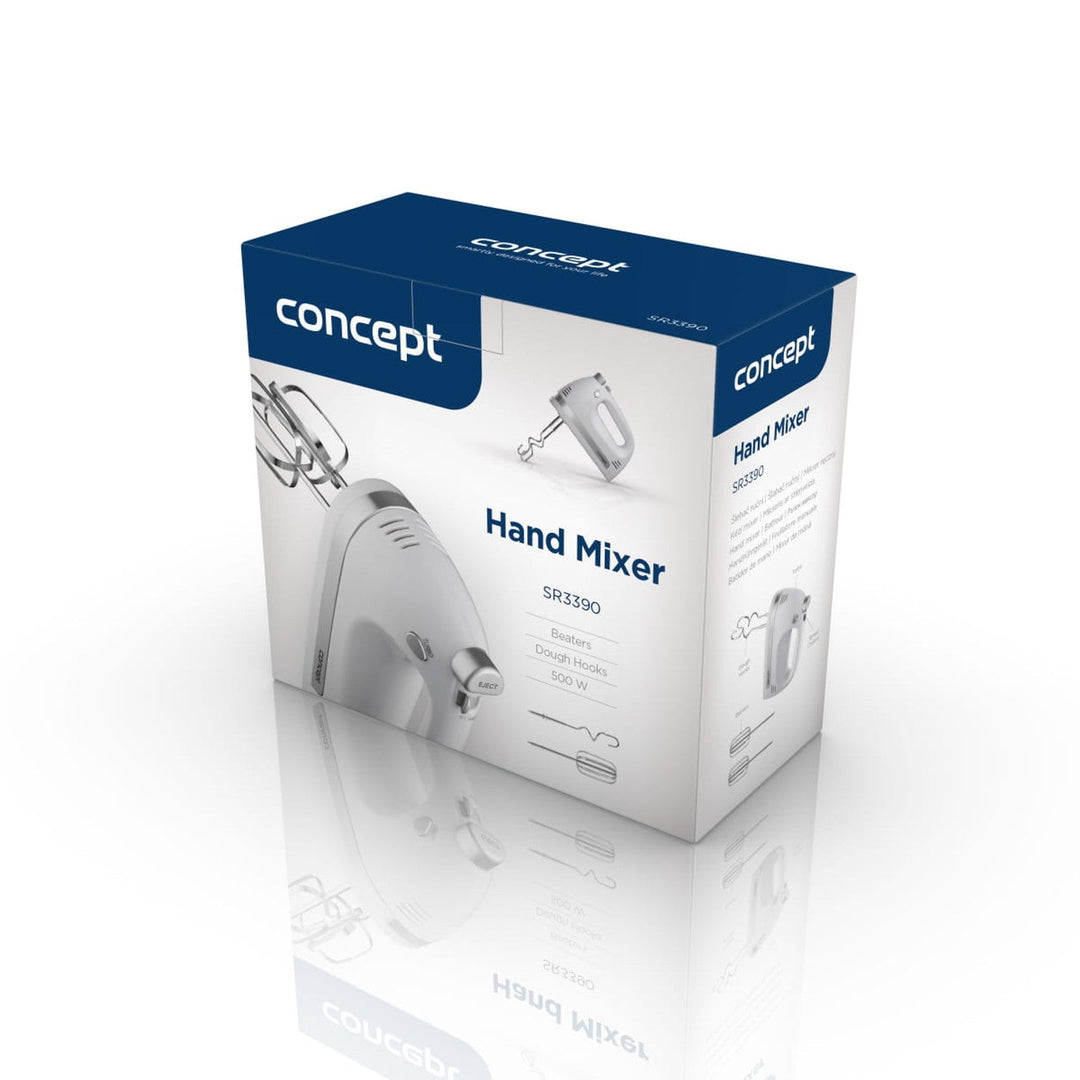 Concept håndmikser, 5 hastigheder, Turbo-funktion, 500 W, hvid, SR3390