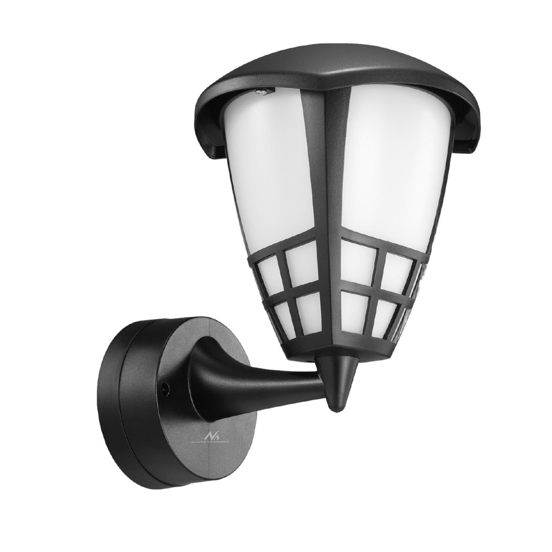 Væglampe 1xE27 Maclean, maks. belastning 60W, IP65, farve sort, MCE519 B + LED-glødepære E27, 8W 230V Maclean Energy MCE268 WW varm hvid 3000K 1055lm retro edison dekorativ