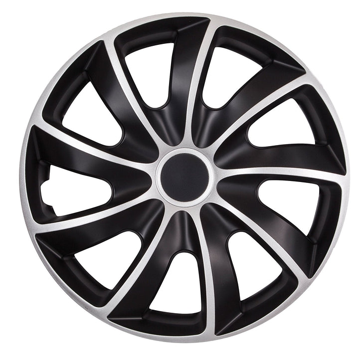 Universal hjulkapsler 16'' NRM Quad Bicolor sort-sølv 1 stk.