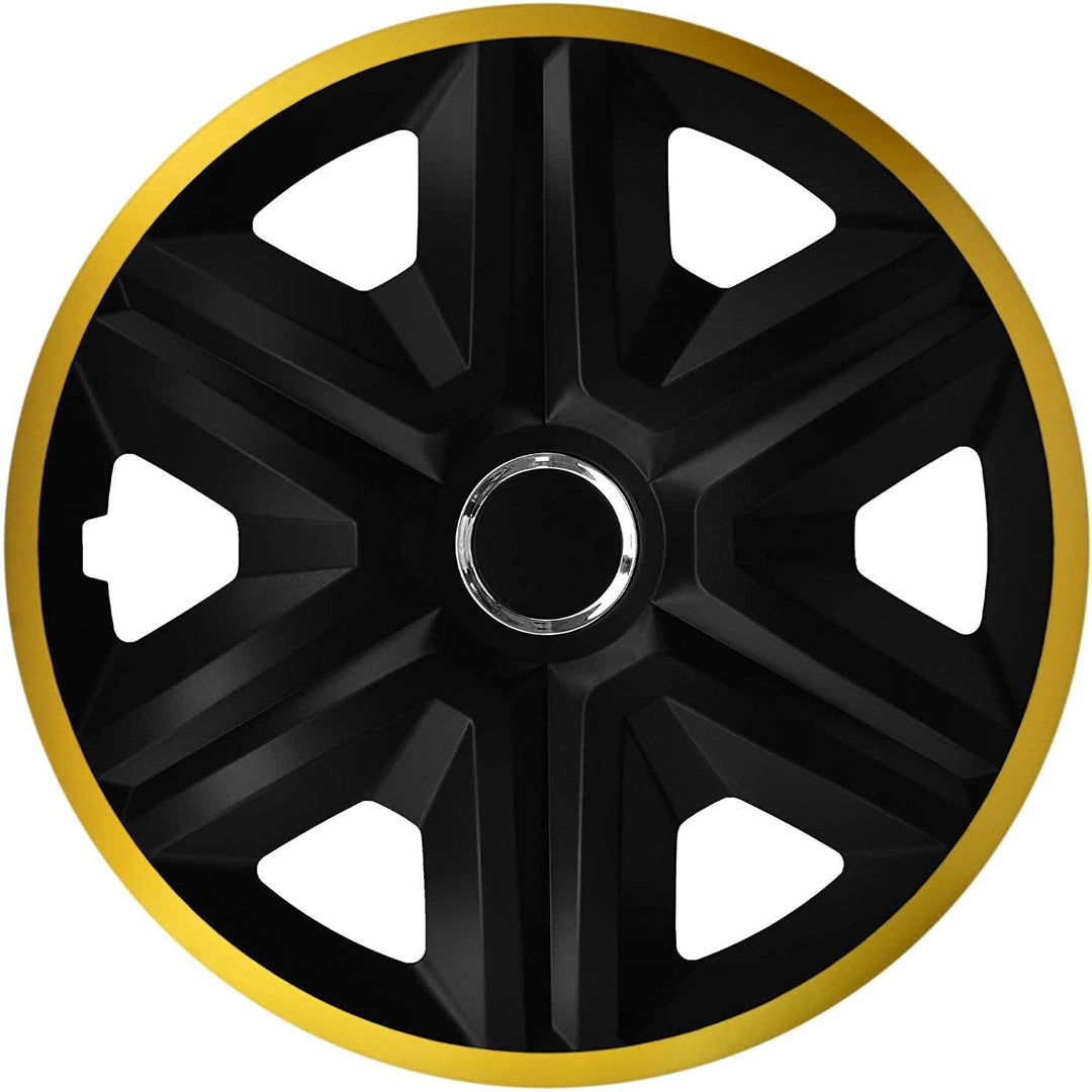 Universal hjulkapsler 16'' NRM Fast Lux sort-guld 1 stk.