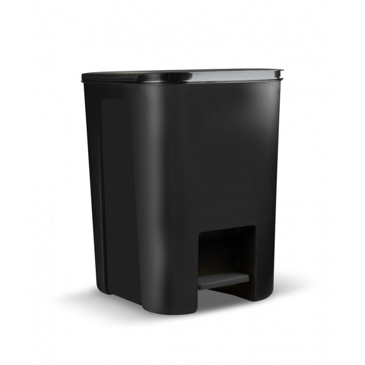 Practic skraldespand med pedal, sort, 25 l, 10104699