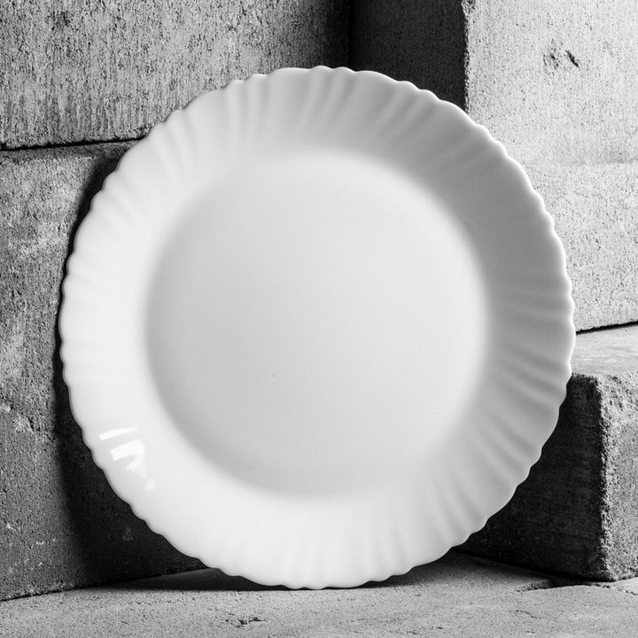 Luminarc middagstallerken, hvid, rund, 25 cm, Feston