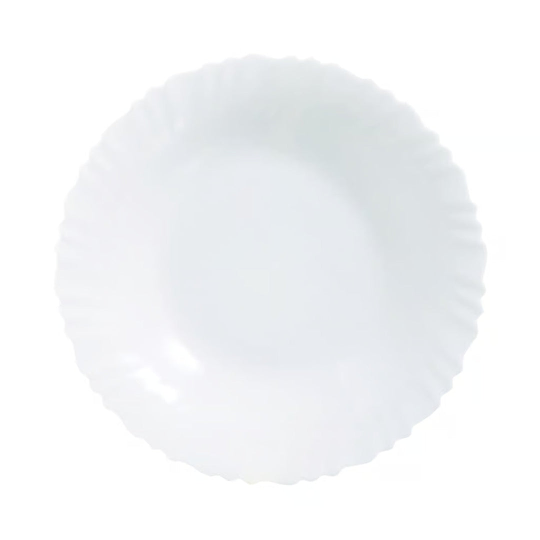 Luminarc dessert tallerken, rund, 19 cm, hvid, Feston