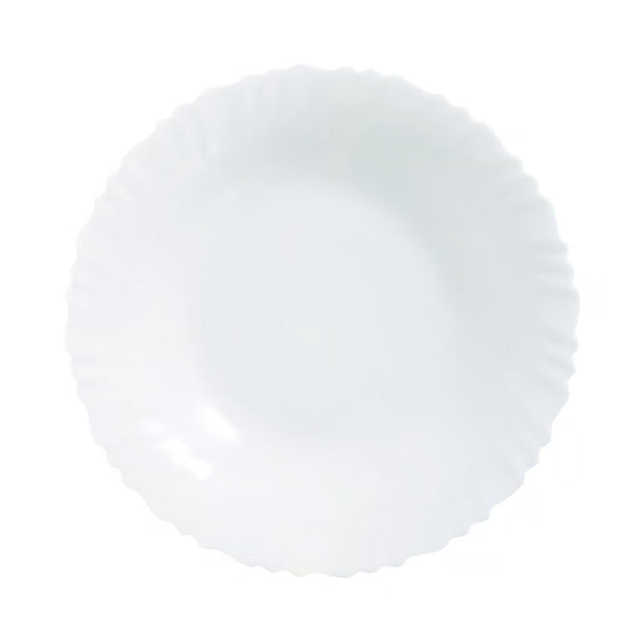 Luminarc dessert tallerken, rund, 19 cm, hvid, Feston