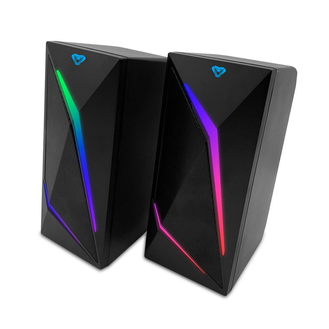 Gaming-højttalere 2.0 med Bluetooth, farvet LED RGB-belysning Media-Tech COBRA PRO URION 2.0 MT3172