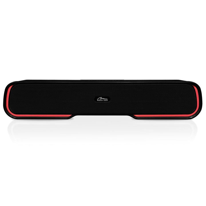 Bærbar Bluetooth-højttaler af typen soundbar, flerfarvet RGB-belysning, RMS 10 W, PMPO 450 W, FM-radio, MP3. AUX, indbygget batteri, Media-Tech PHANTOM BT