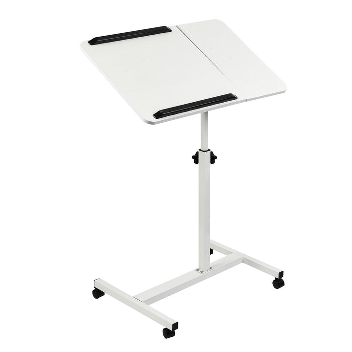 Maclean mobil skrivebord/stativ til bærbar computer, hvid, højdejustering 59-89 cm, maks. 30 kg, MC-121 W