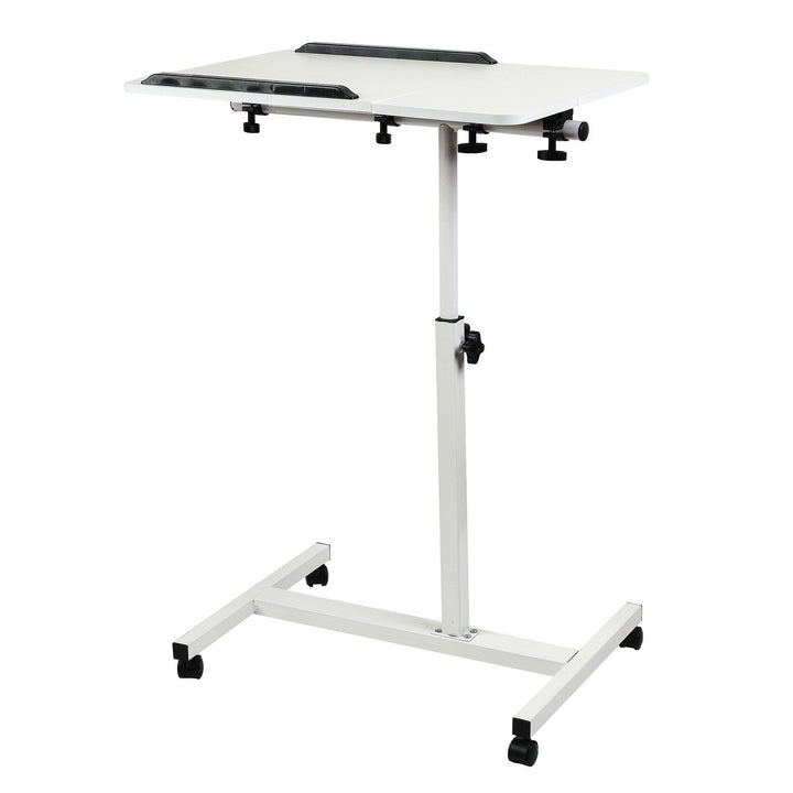 Maclean mobil skrivebord/stativ til bærbar computer, hvid, højdejustering 59-89 cm, maks. 30 kg, MC-121 W