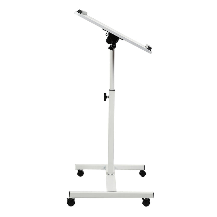 Maclean mobil skrivebord/stativ til bærbar computer, hvid, højdejustering 59-89 cm, maks. 30 kg, MC-121 W