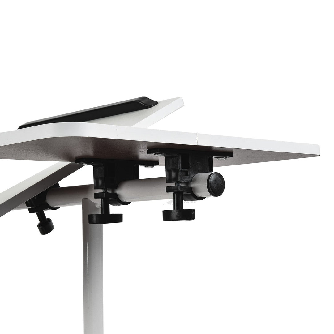 Maclean mobil skrivebord/stativ til bærbar computer, hvid, højdejustering 59-89 cm, maks. 30 kg, MC-121 W