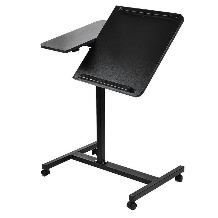 Maclean mobil skrivebord/stativ til bærbar computer, sort, højdejustering 59-89 cm, maks. 30 kg, MC-121 B